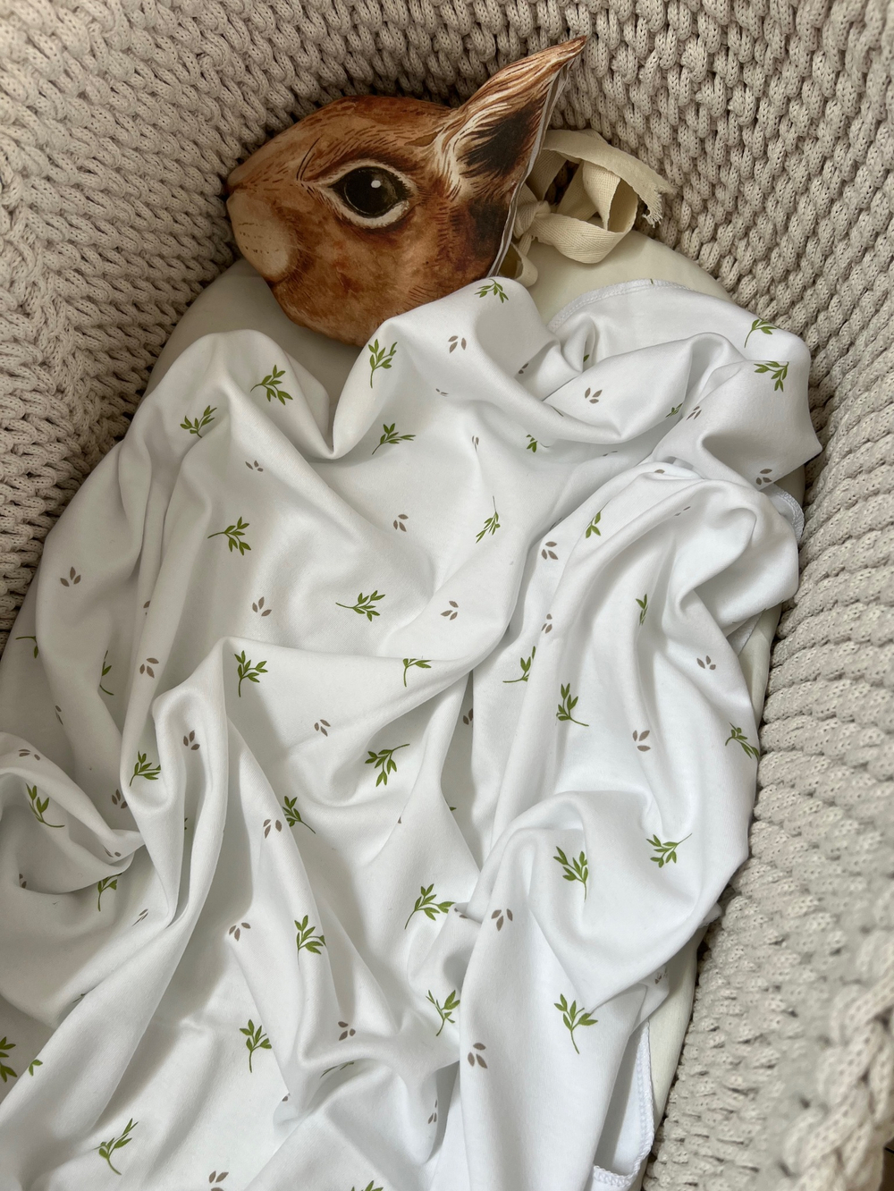 Хлопковая пеленка веточки