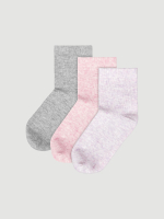 Носки детские Mjölk Lilac/Pink/Light Grey, сет из 3х