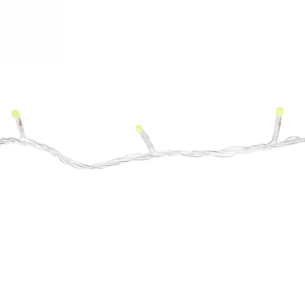 Гирлянда для улицы «Bright light» 10 м 100 ламп LED прозрач.пров.,8 реж, IP-54, Белый (возможность соединения)