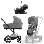 Коляска Cybex Priam IV Chrome Brown complete Cloud G Lava Grey Base G 4 в 1 Mirage Grey
