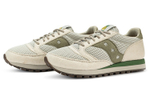 Saucony Jazz retro casual synthetic leather shock absorption, non-slip, wear-resistant, breathable, low-cut running shoes for men and women with the same khaki environmental protection pineapple bag