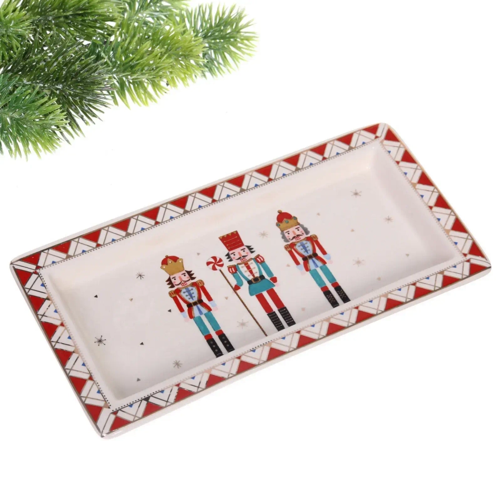 Блюдо керамическое «Сказочный марш» 31,7*13,9*3,5см