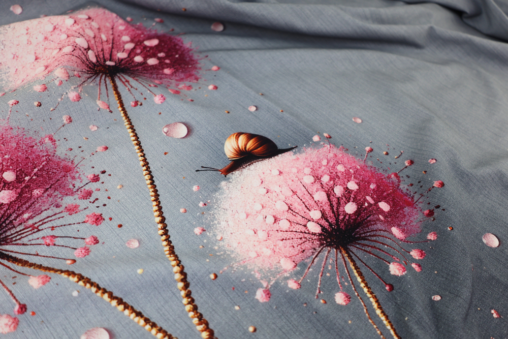 РОЗОВЫЕ ОДУВАНЧИКИ - Кулирка с лайкрой, компакт пенье (ДЖ69 Маша) (к0 неравномерный прокрас местами, полочка не задета)