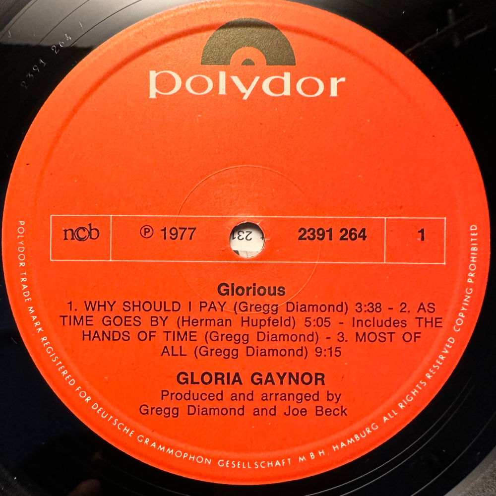 Gloria Gaynor - Glorious (Скандинавия 1977г.)