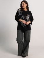 Блуза Цветочная рапсодия (черная) Б15311-18М LT Collection