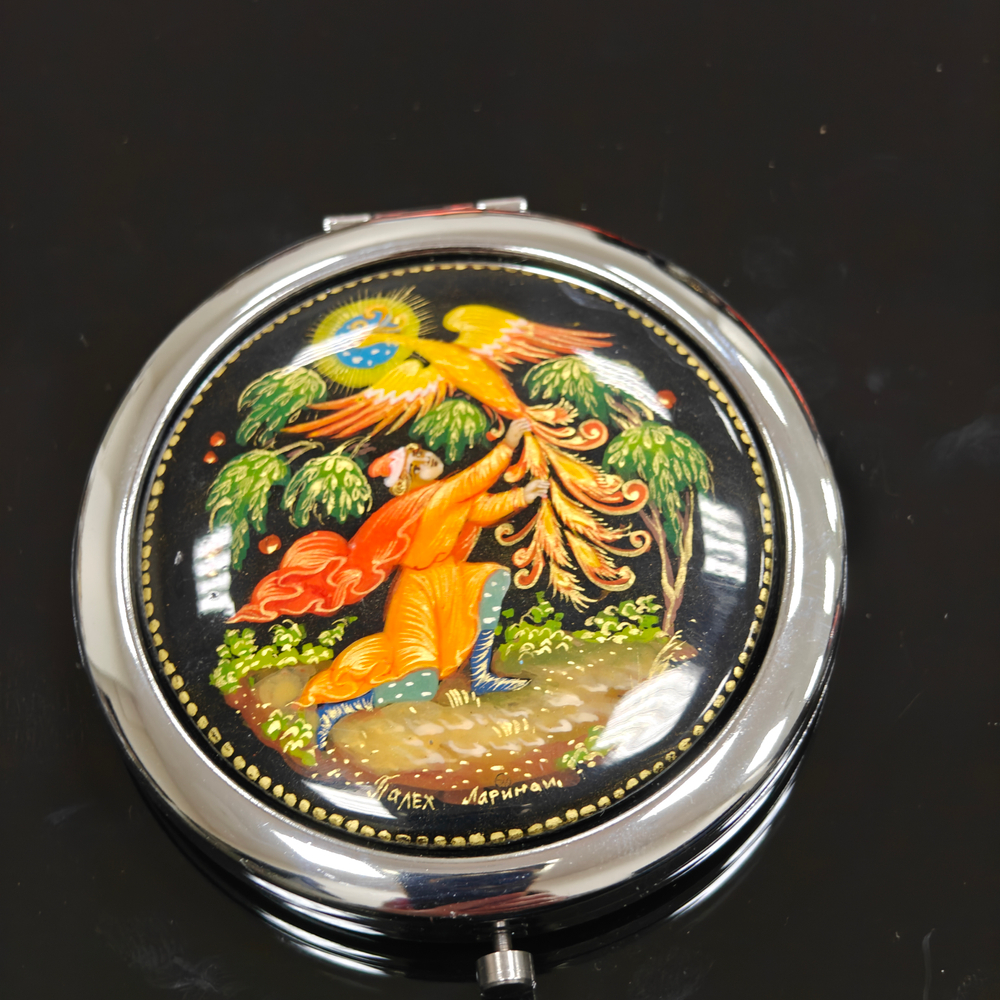 Ручное зеркало "Иван-царевич и Жар-птица" (худ. роспись Палех)