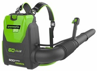 Ранцевый Воздуходув, аккумуляторный Greenworks Арт. 2402307, 60V, бесщеточный