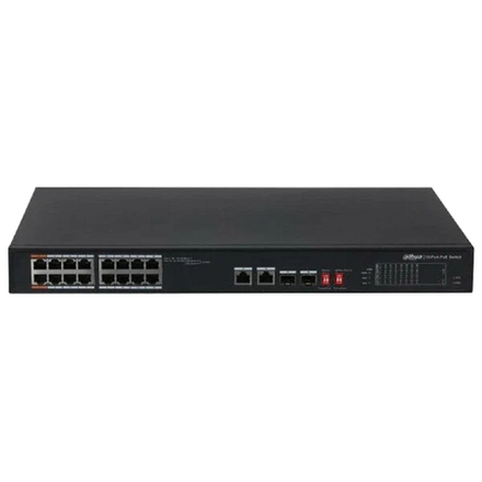 Коммутатор на 16 PoE портов DH-PFS3218-16ET-135