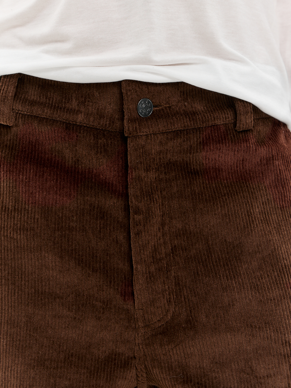 Брюки UNI из коричневого вельвета