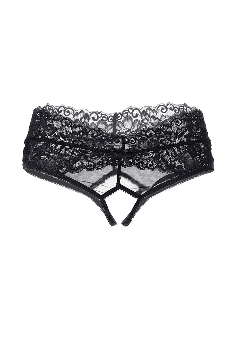 Эротические трусики Rebecca черные 50-52