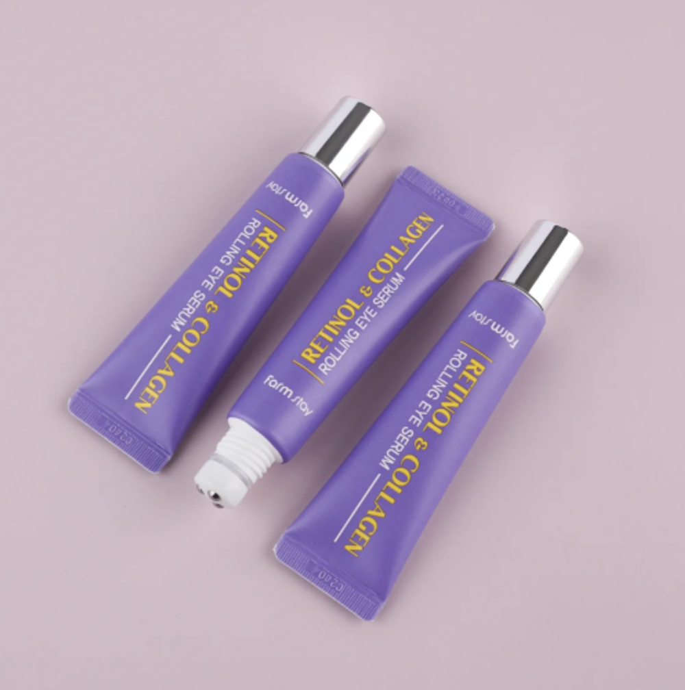 Farm Stay Retinol & Collagen Rolling Eye Serum, 25ml Сыворотка-роллер для кожи вокруг глаз с ретинолом и коллагеном