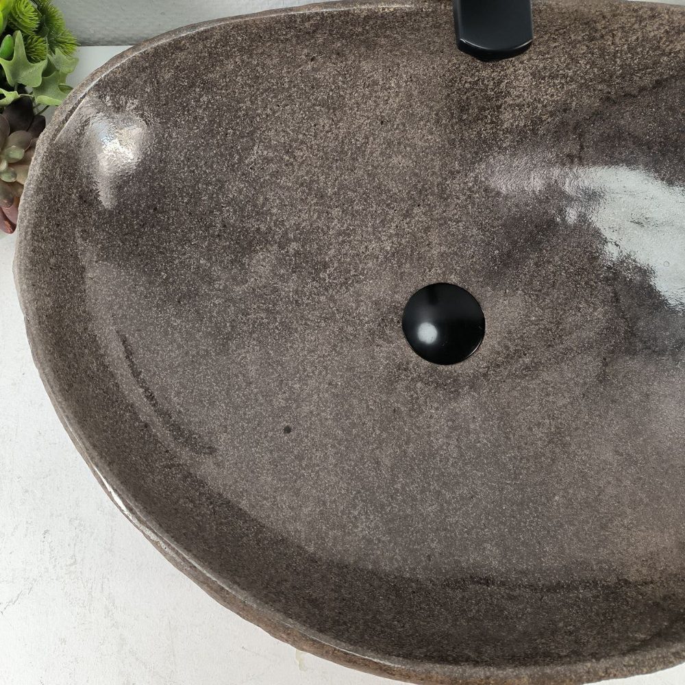 Раковина из речного камня RS-65115 62*45*15 0863
