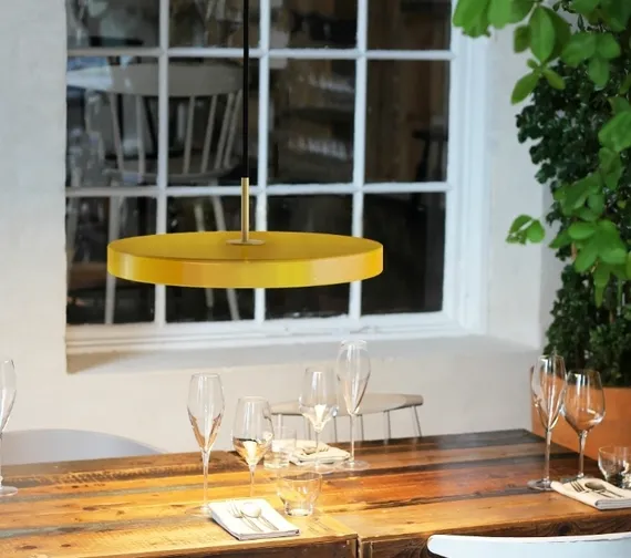 Подвесной светильник Umage Asteria Medium, Ø43х14 см, желтый