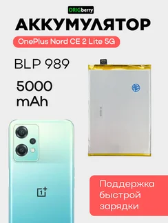 Аккумулятор для OnePlus Nord CE 2 Lite 5G 5000 mAh (BLP927)