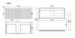 Тумба с раковиной Sancos CODE CD100GP/CN7013 100 серая платина