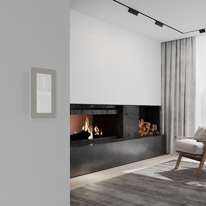 Рамка Werkel Split на 2 поста дымчатый/белый W0023067 4690389206061