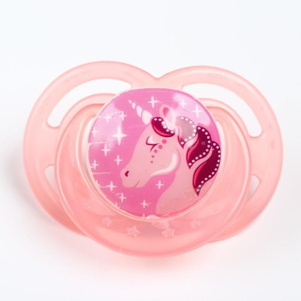 2825291 Пустышка силиконовая ортодонтическая, от 3 до 6 мес., цвет розовый