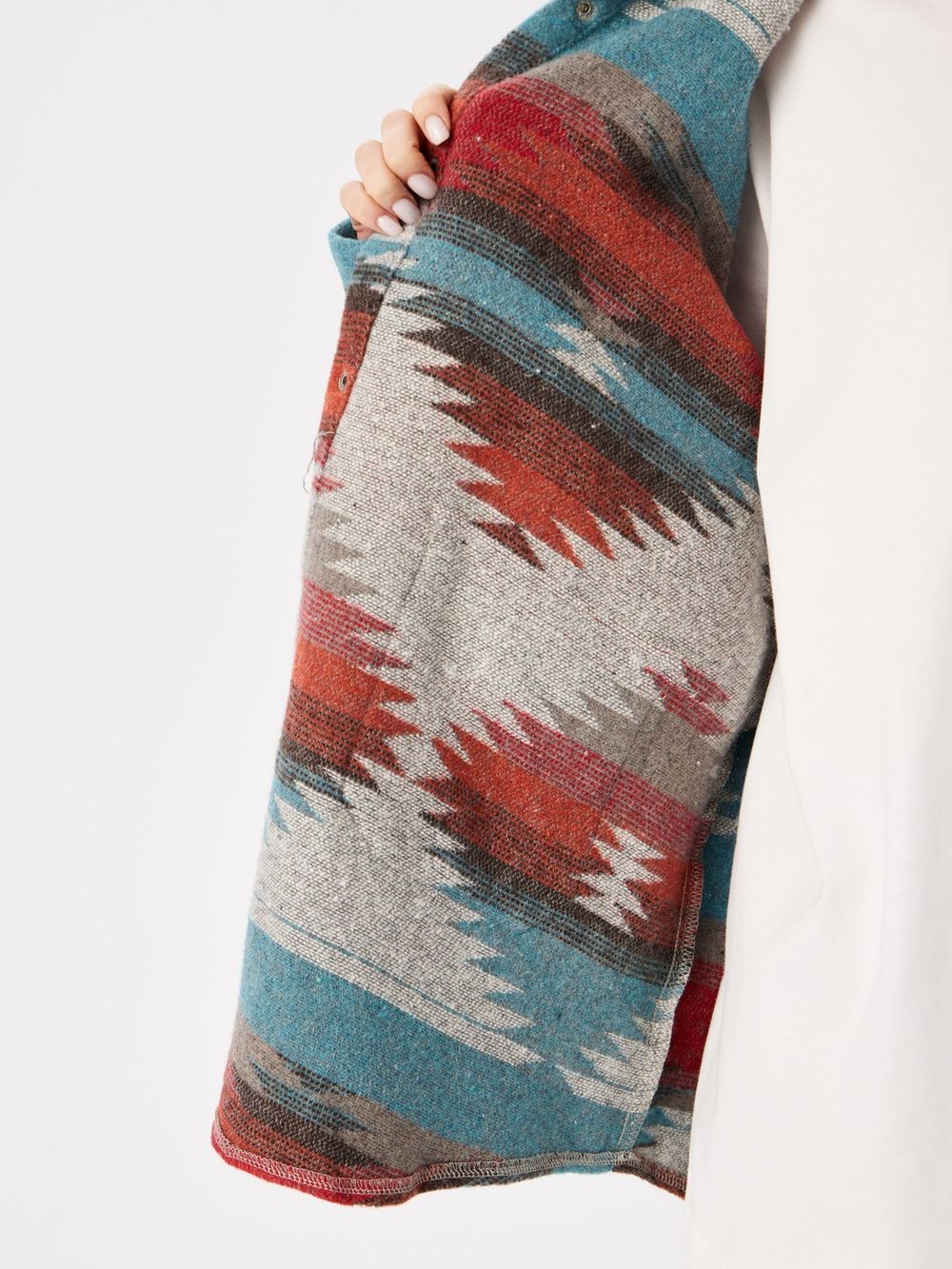 Рубашка Kefirmaykifer оверсайз Этно оранжевая