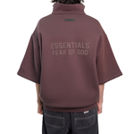 Fear Of God Essentials Half-Zip 3/4 Sleeve Shirt "Plum"