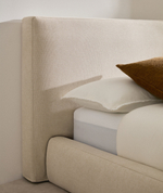 Кровать Blok бежевая со съемными чехлами под матрас 90 х 200 см