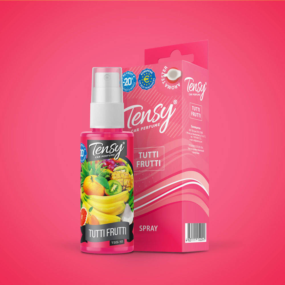Ароматизатор "Tensy" спрей с проб. Тутти Фрутти (20шт/бл)