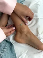 Браслет на ногу (анклет) с сердцем Folio