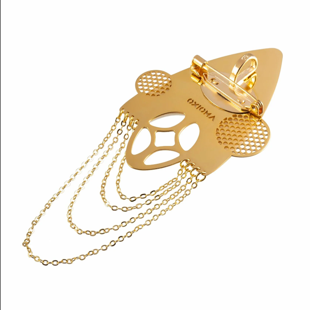 Брошь-подвеска "Голубушка Зоя белая"