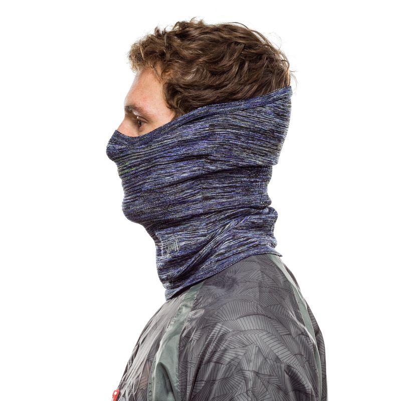 Бандана-маска со светоотражающими нитями Buff Dryflx+ Neckwarmer Blue Фото 3