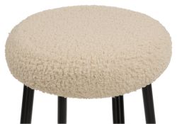 Барный стул Plato white fabric