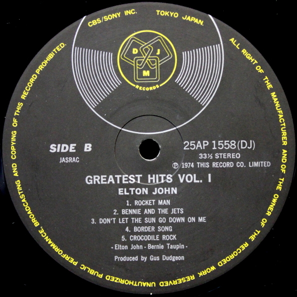 Elton John / Greatest Hits (LP)