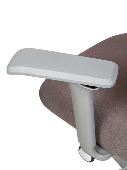 Кресло офисное Норден / Вектор / Vector  / серный пластик / серая ткань / серая сетка