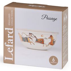 НАБОР МИСОК LEFARD ЭМАЛИРОВАН. С ПЛАСТИК.КРЫШКАМИ, СЕРИЯ PASSAGE, 6ПР. 14/16/18СМ, 0,6/0,9/1,3Л