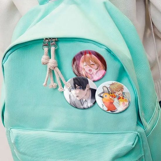 Набор значков аниме Человек-бензопила