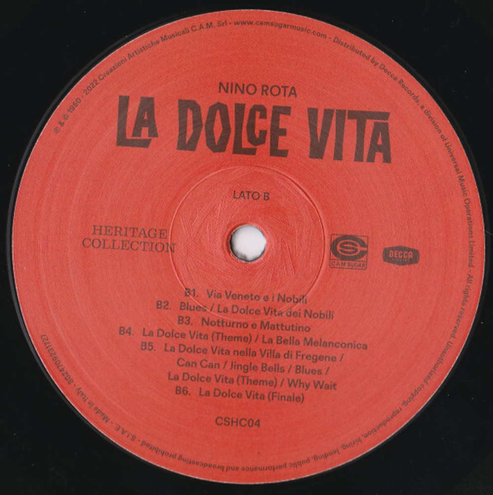 Soundtrack / Nino Rota: Fellini's La Dolce Vita (2LP)