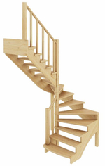 Лестница на второй этаж К-003м/4 Левая
