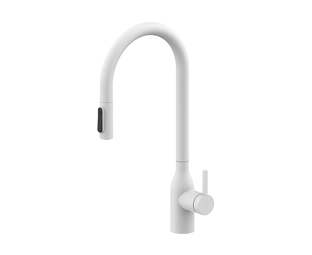 Смеситель для кухни Paulmark Universal Un213880-WH белый матовый
