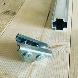 Профиль монтажный алюминиевый WALLBOX в штангах 3м (цена за 1м)