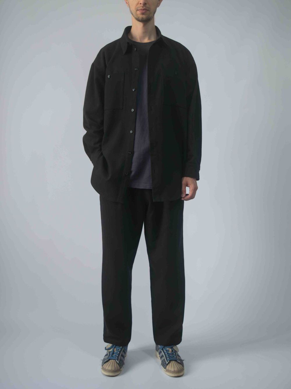 Рубашка Sashina Oversize черная