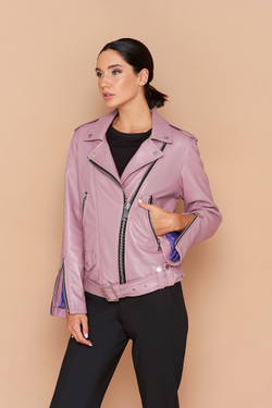 Косуха пудра classic мягкая кожа