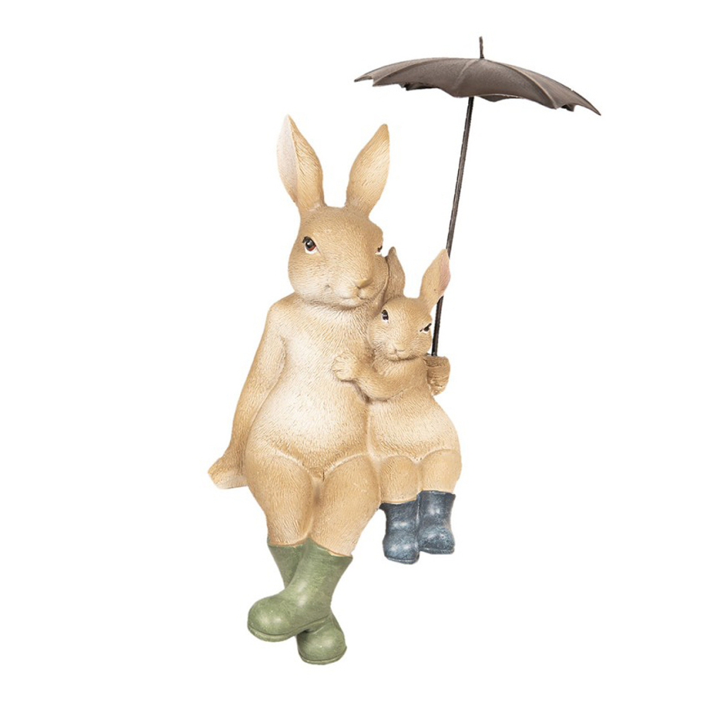 Декоративная фигура "Кролики с зонтом"