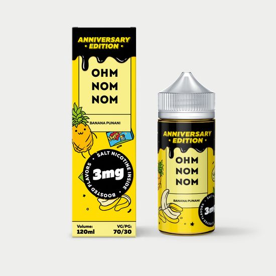 Жидкость OhmNomNom (120 мл, 3 мг) Banana Punani