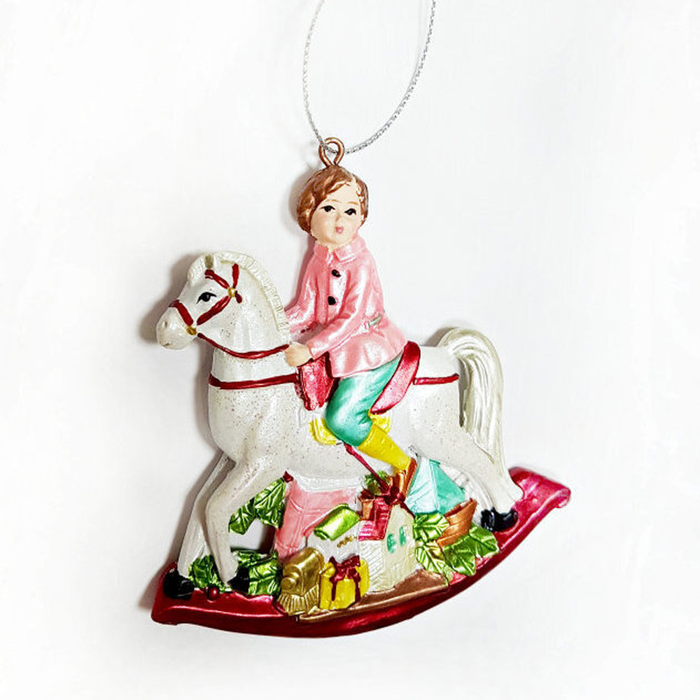 Ёлочное украшение Мальчик на лошади