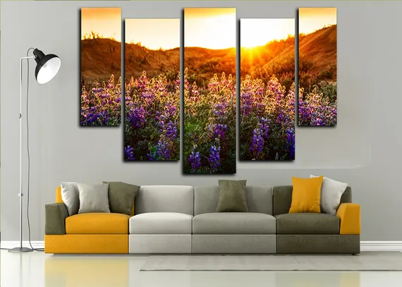 Модульная картина "Начало солнечного дня"