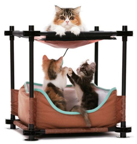 Kitty City Cozy Bed Лежак для кошек "Барские покои" 44x45x45 см