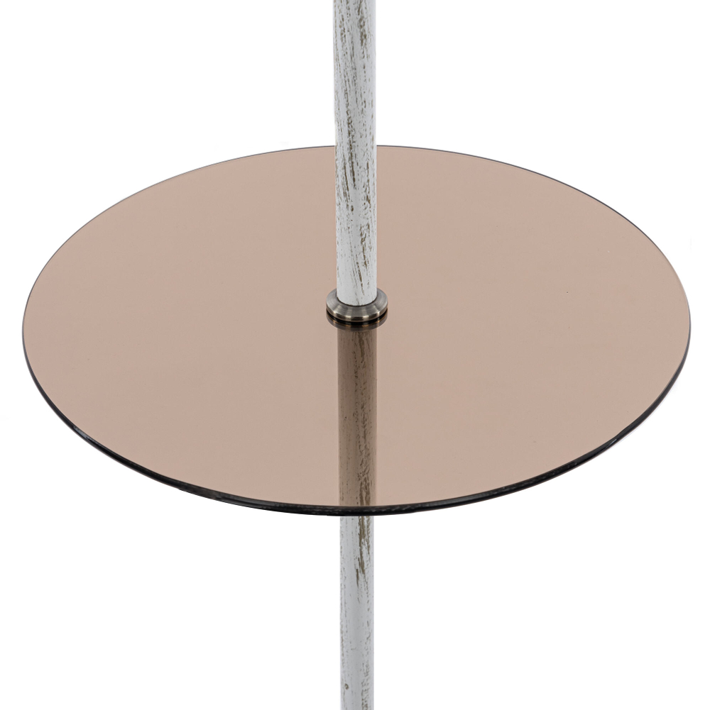 Citilux Вена CL402920T Торшер патина со столиком и белым абажуром