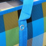 Сумка хозяйственная с внешним карманом « БАУЛ», цвет синий/чёрный, 70*55*23см