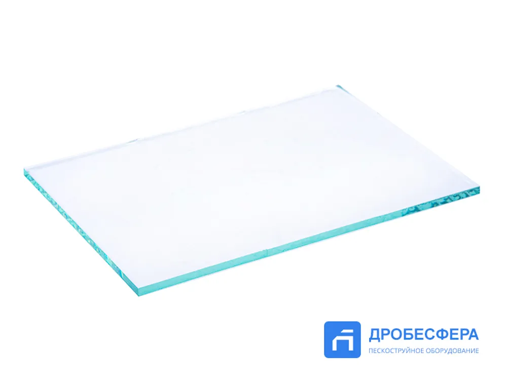 Стекло наружное 160х120х4 мм для шлема пескоструйщика Comfort арт. 10130002