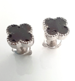 Серьги-пусеты Эстерелла, серебро 925 пробы, родирование, эмаль/Ф