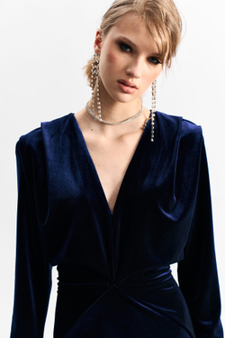 Платье мини 1273 темно-синий