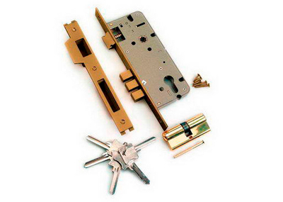 Замок врезной ARCHIE-LONGO L01-45-70 AB с цилиндром кл/кл бронза